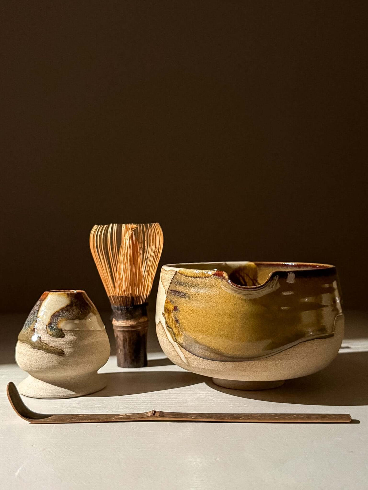 Matcha Bowl with Spout – Inyo #05