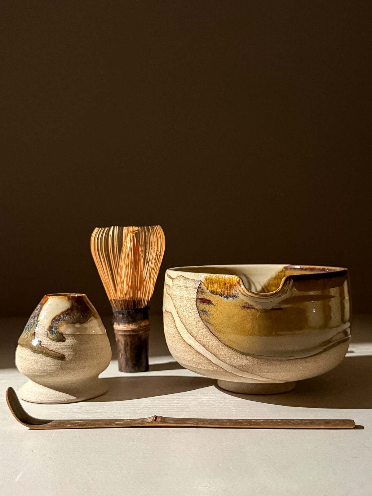 Matcha Bowl with Spout – Inyo #08