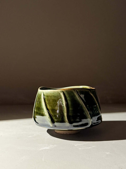 Textured Matcha Bowl - Hinoki #04
