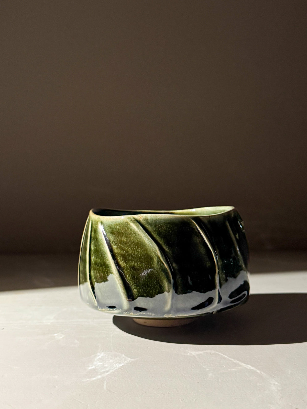 Textured Matcha Bowl - Hinoki #06