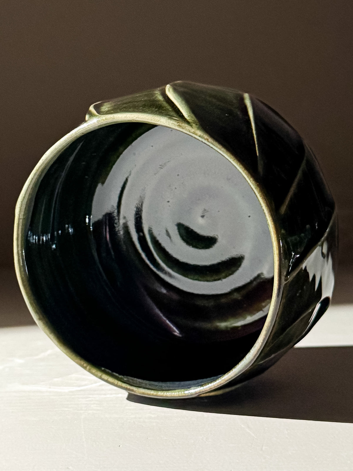 Textured Matcha Bowl - Hinoki #06