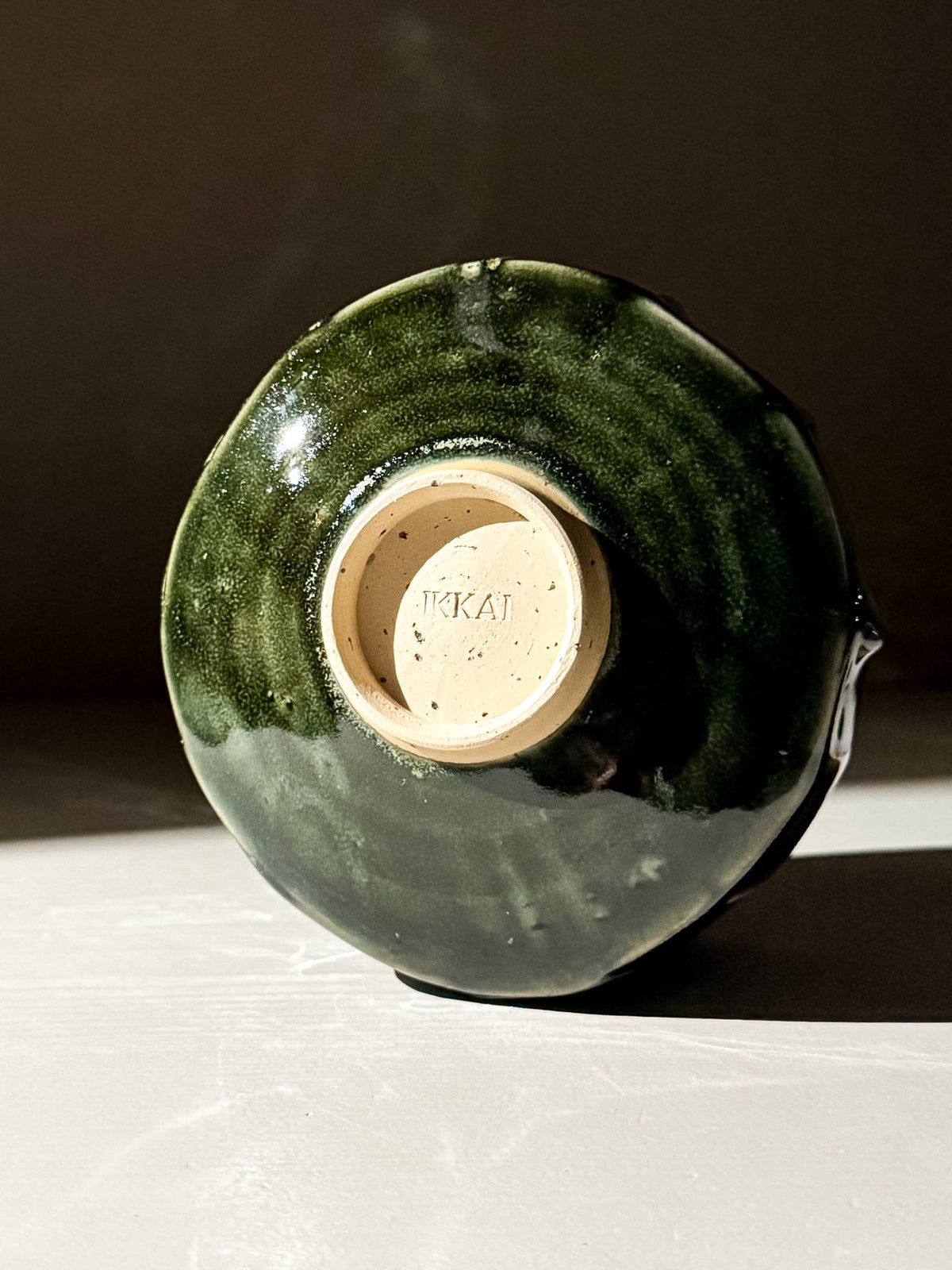Textured Matcha Bowl - Hinoki #06