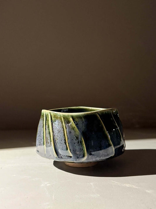 Textured Matcha Bowl - Hinoki #07