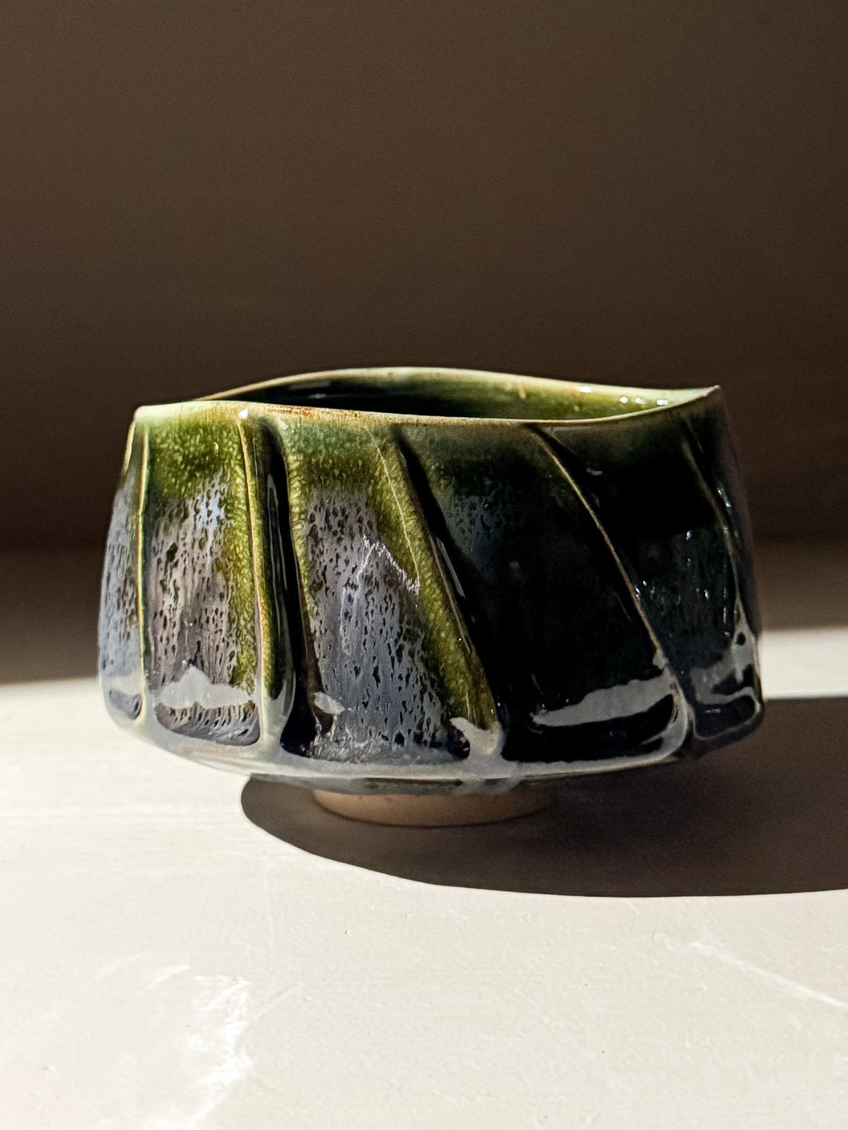 Textured Matcha Bowl - Hinoki #07