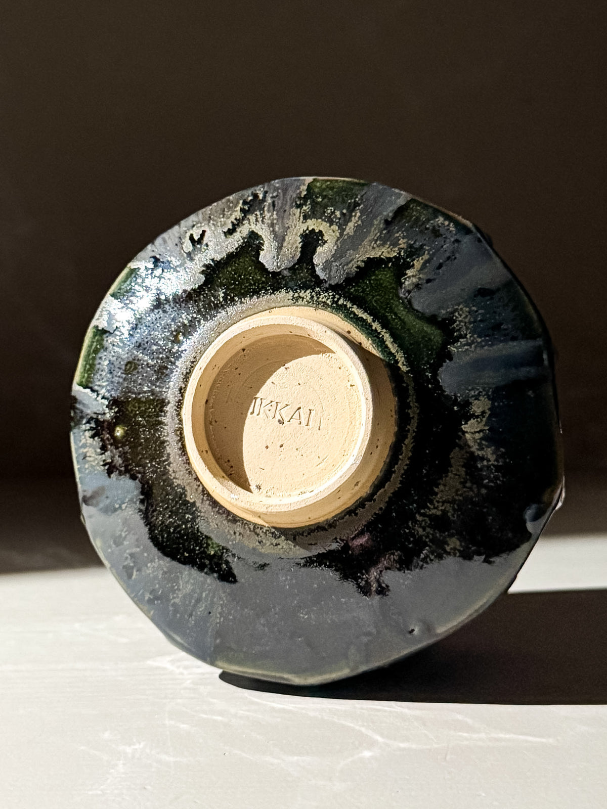 Textured Matcha Bowl - Hinoki #07