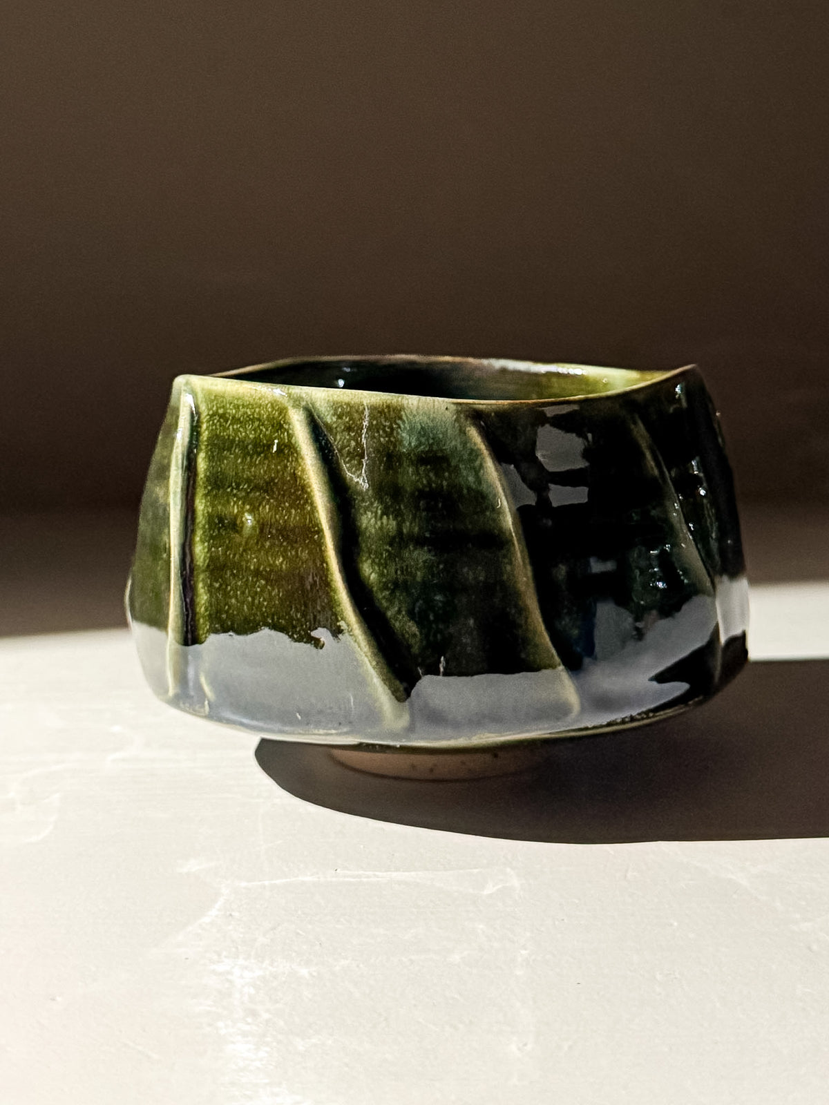 Textured Matcha Bowl - Hinoki #08