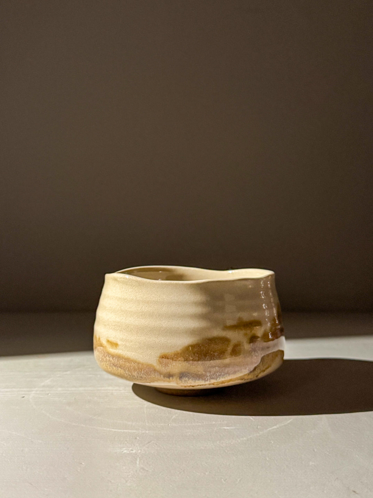 Matcha Bowl – Clear Glaze & Tenmoku #01