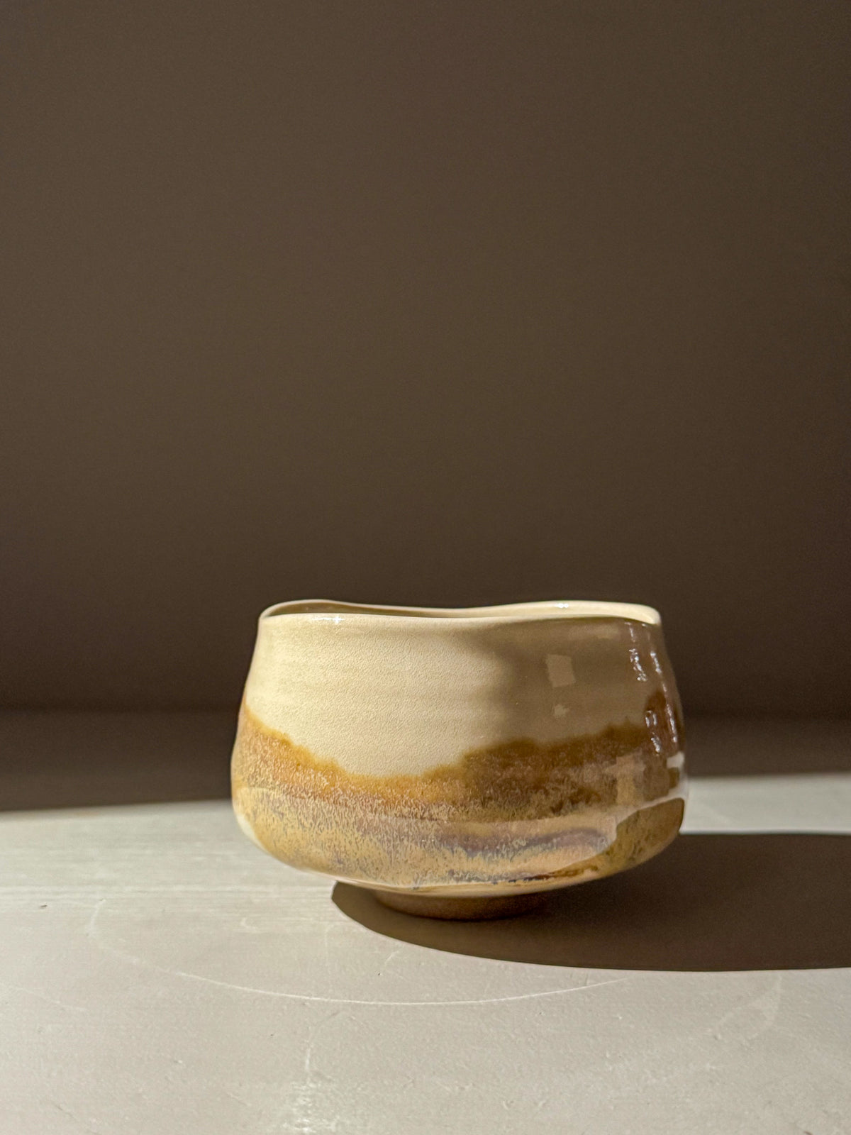 Matcha Bowl – Clear Glaze & Tenmoku #02