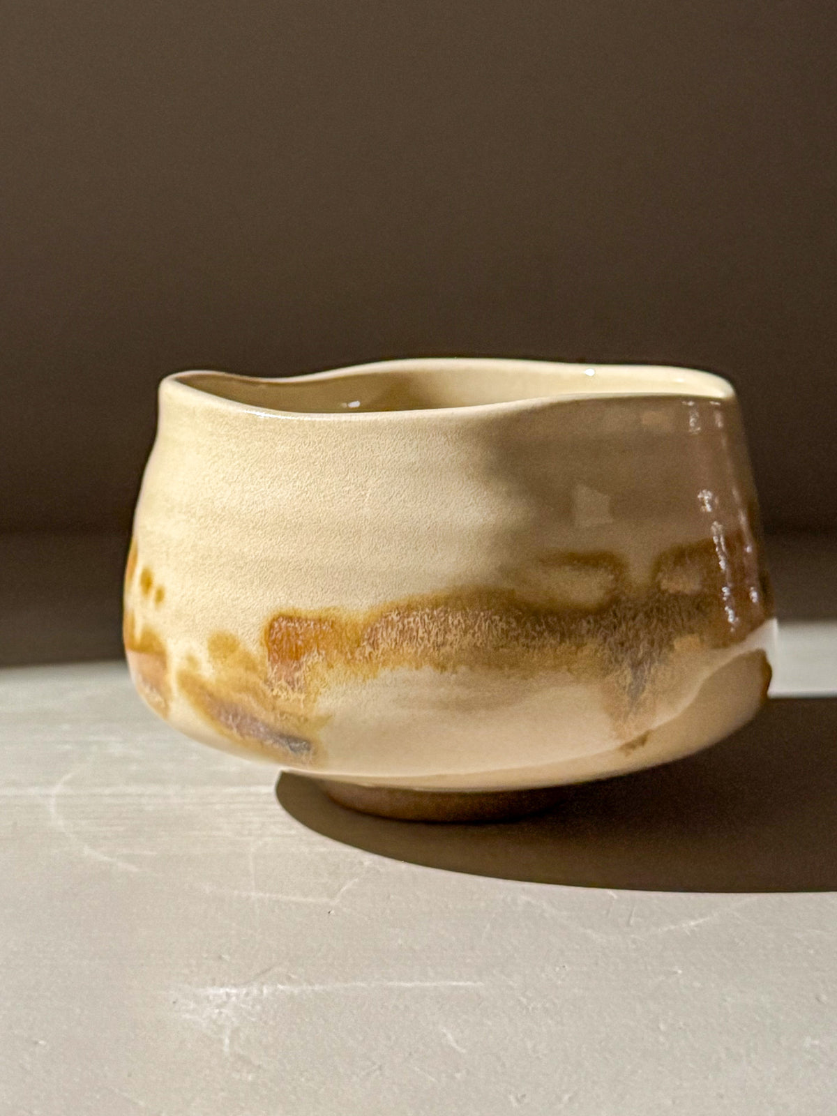 Matcha Bowl – Clear Glaze & Tenmoku #02