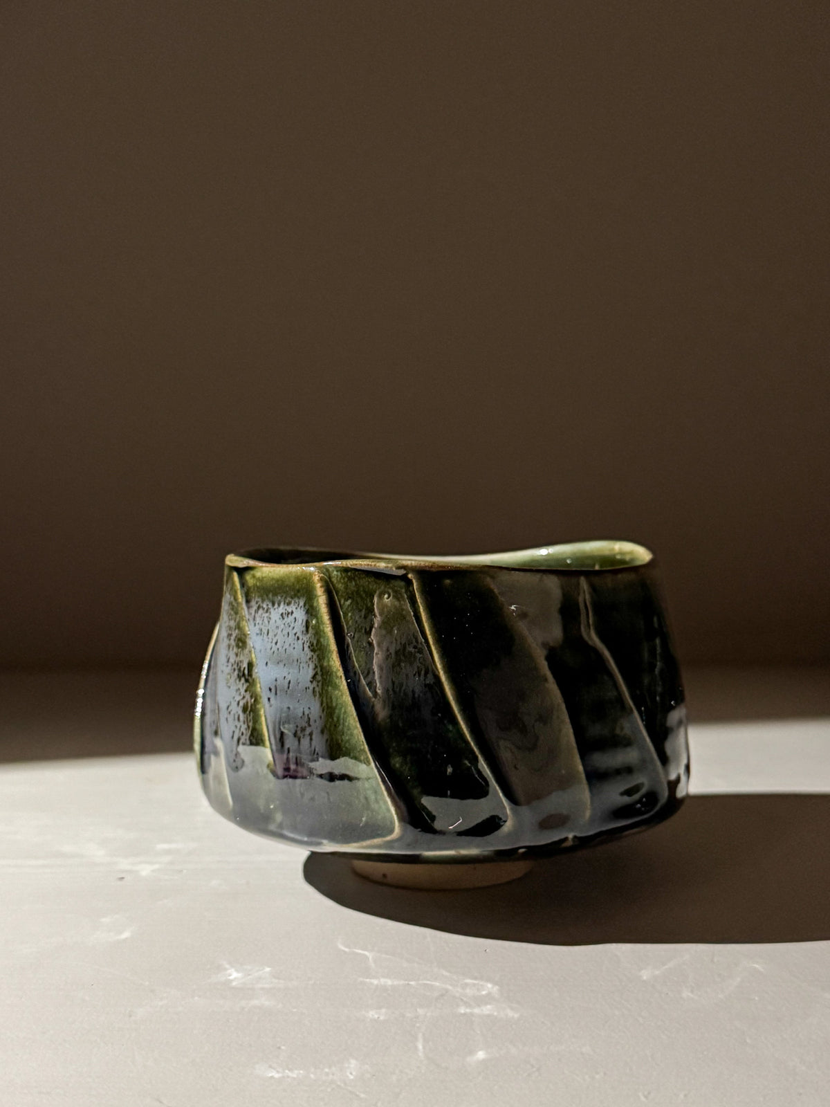 Textured Matcha Bowl - Hinoki #10