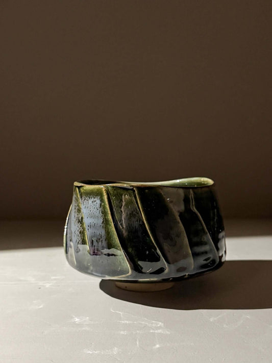 Textured Matcha Bowl - Hinoki #10