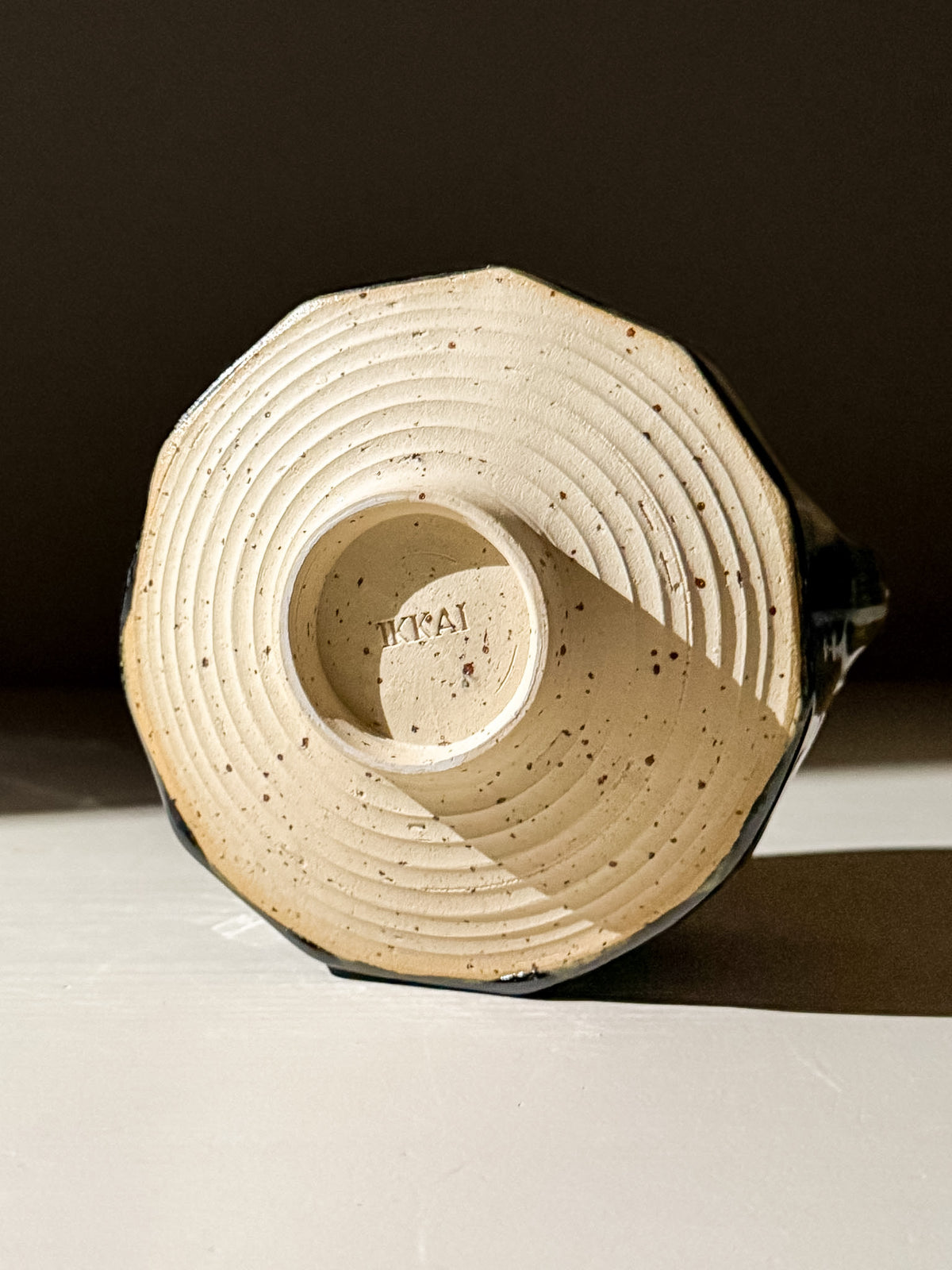 Matcha Kom met Facetten en Schenktuit- Hinoki Serie #02