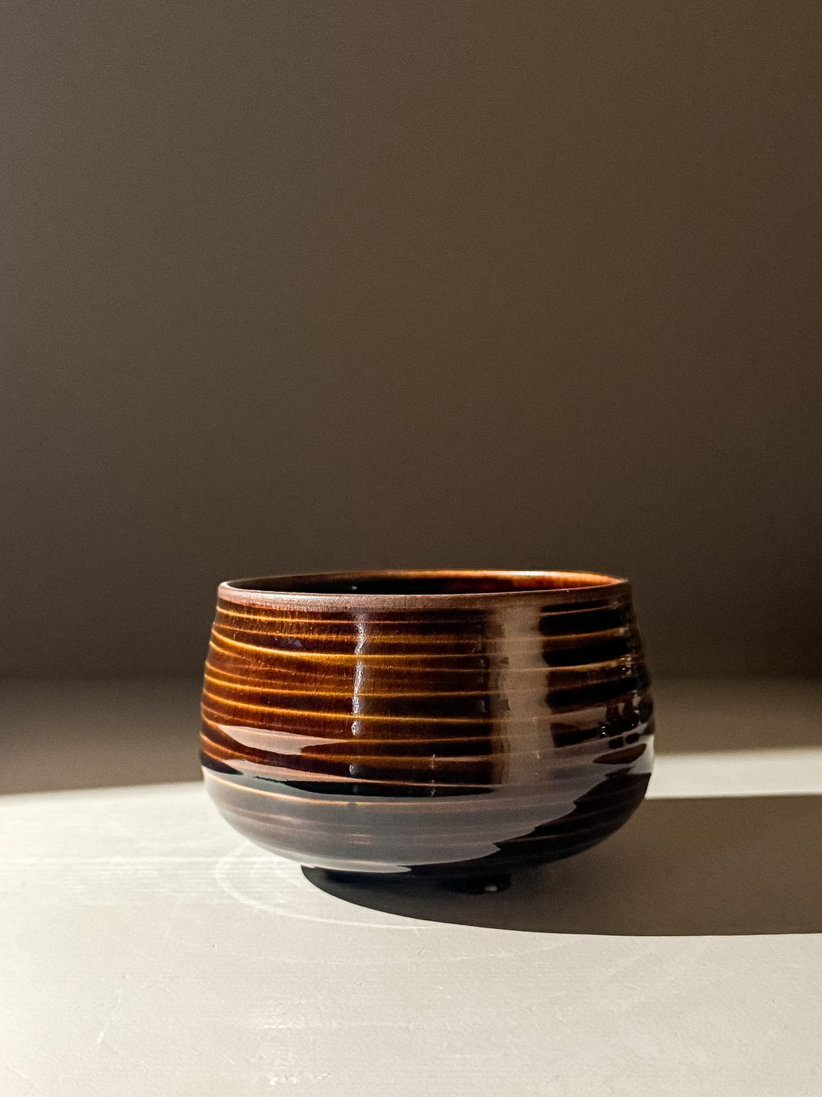 Handgekerfde Matcha Kom - Rust #03