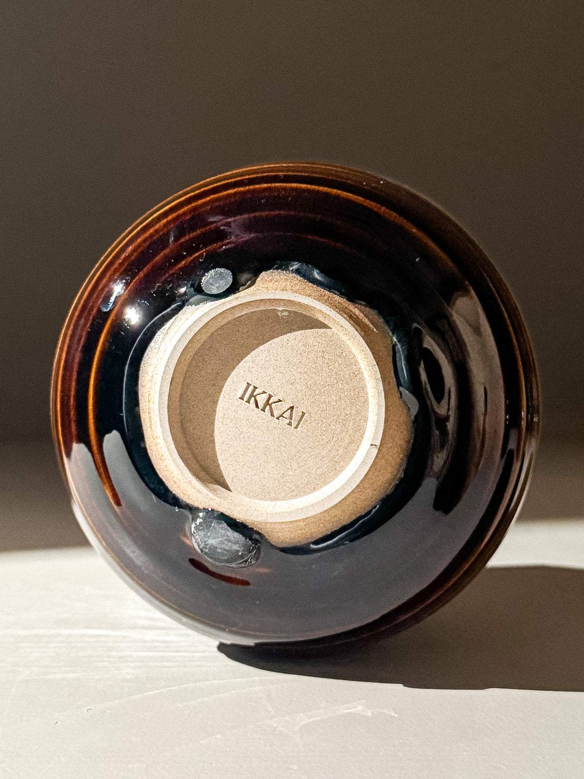 Carved Matcha Bowl - Rust #02