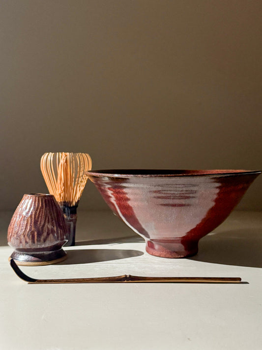 Ido Matcha Bowl - Burgundy