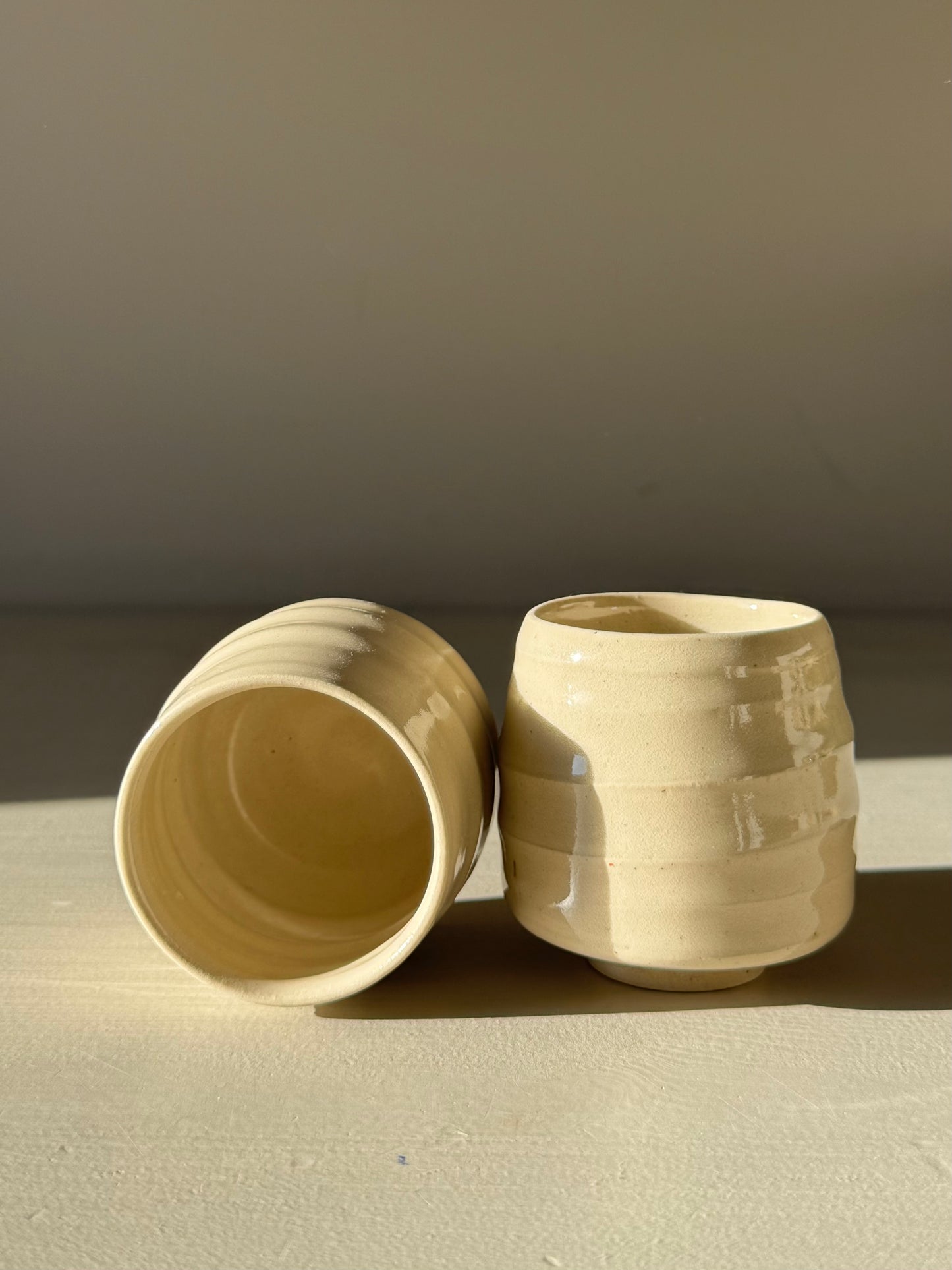 Espresso Cups - Clear Glaze