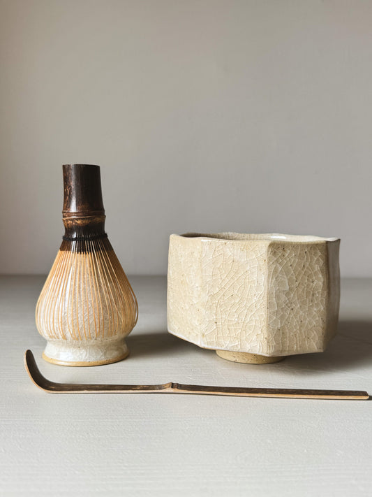 Faceted Matcha Bowl - Kannyū