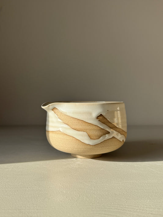 Matcha Bowl with Spout – Yuki #03