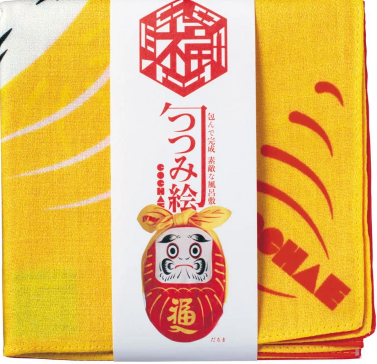 Kleine Furoshiki Daruma Rood
