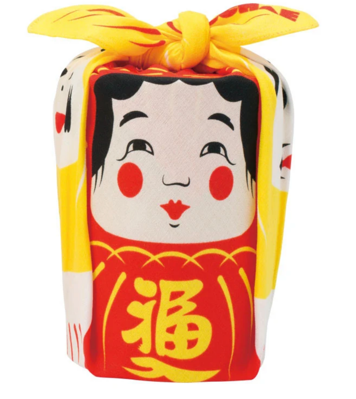 Kleine Furoshiki Daruma Rood