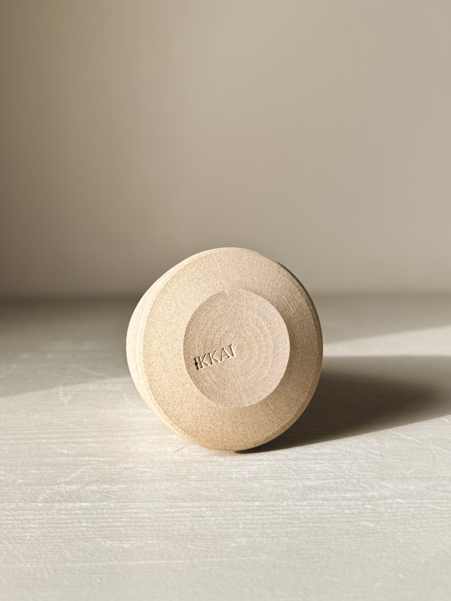 Bottom view of Textured Ceramic Tree – Yuki #02 showing maker's mark and smooth clay finish.