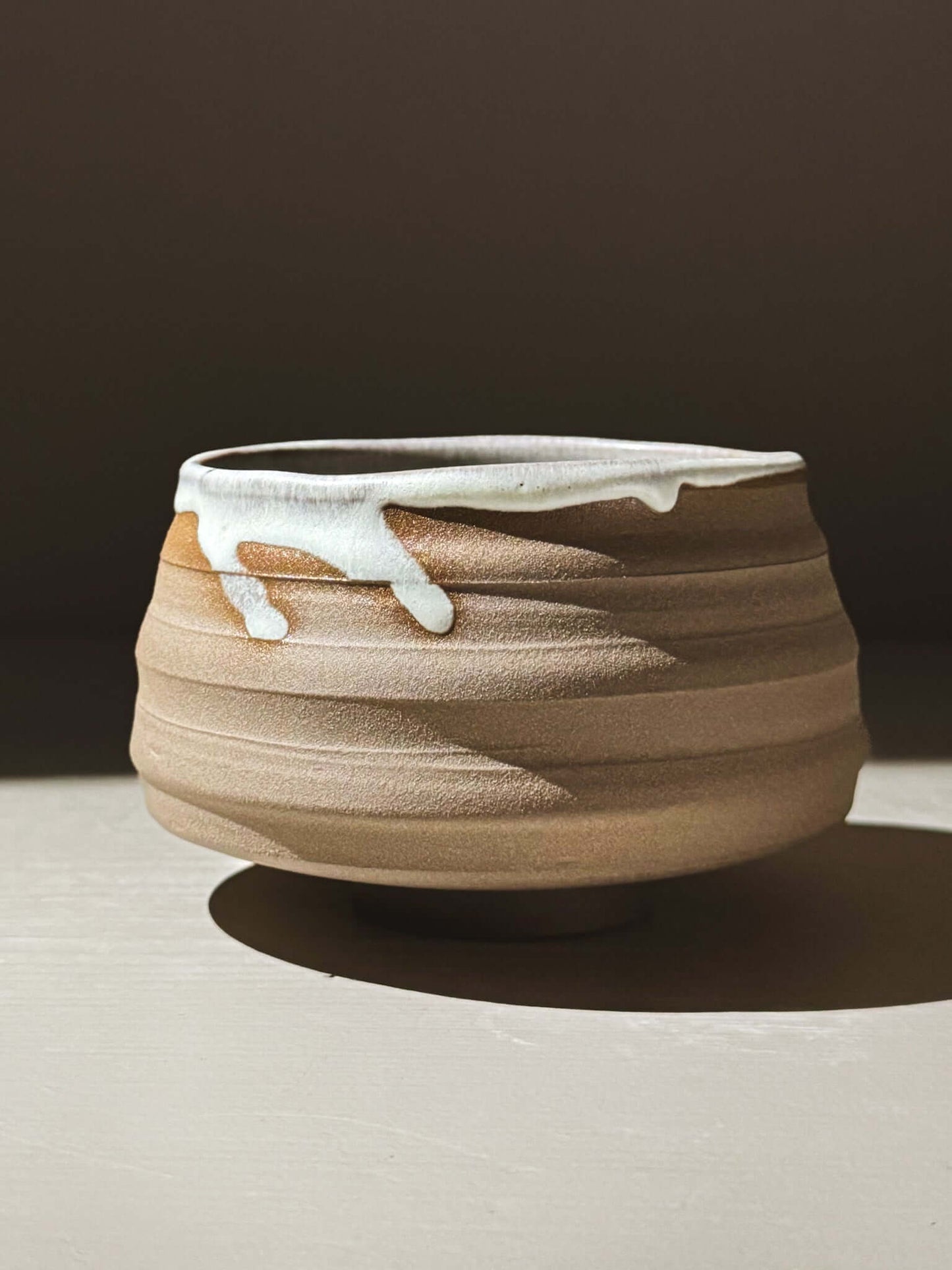 Textured Matcha Bowl - Tsuki #01