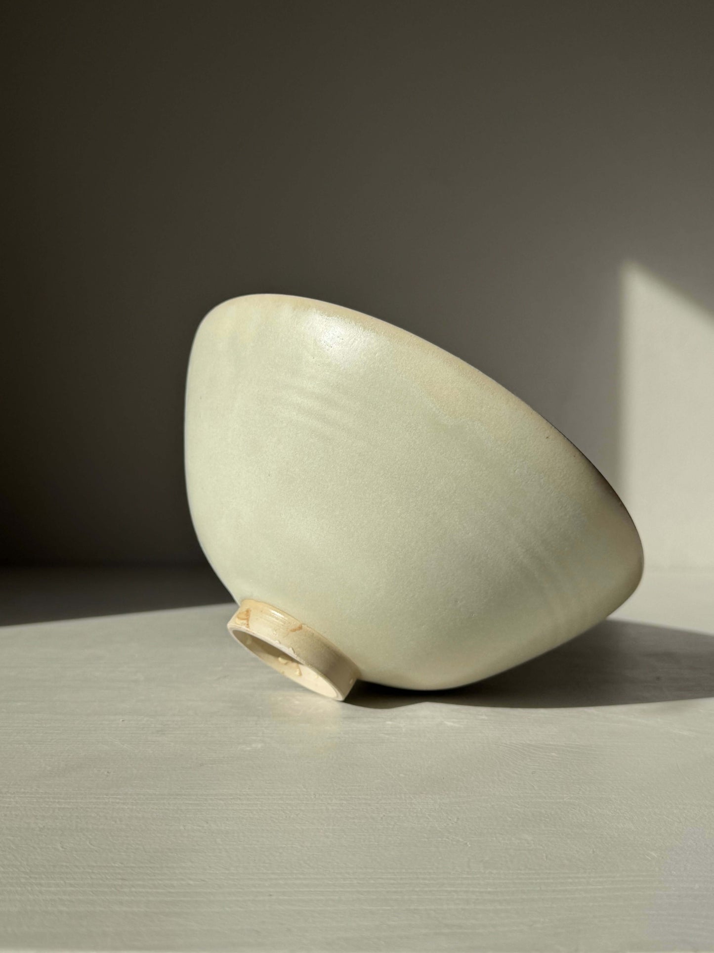 Bowl - Moonstone #02 handmade ceramic showing rounded shape and moonstone glaze in soft natural hues, durable stoneware clay.