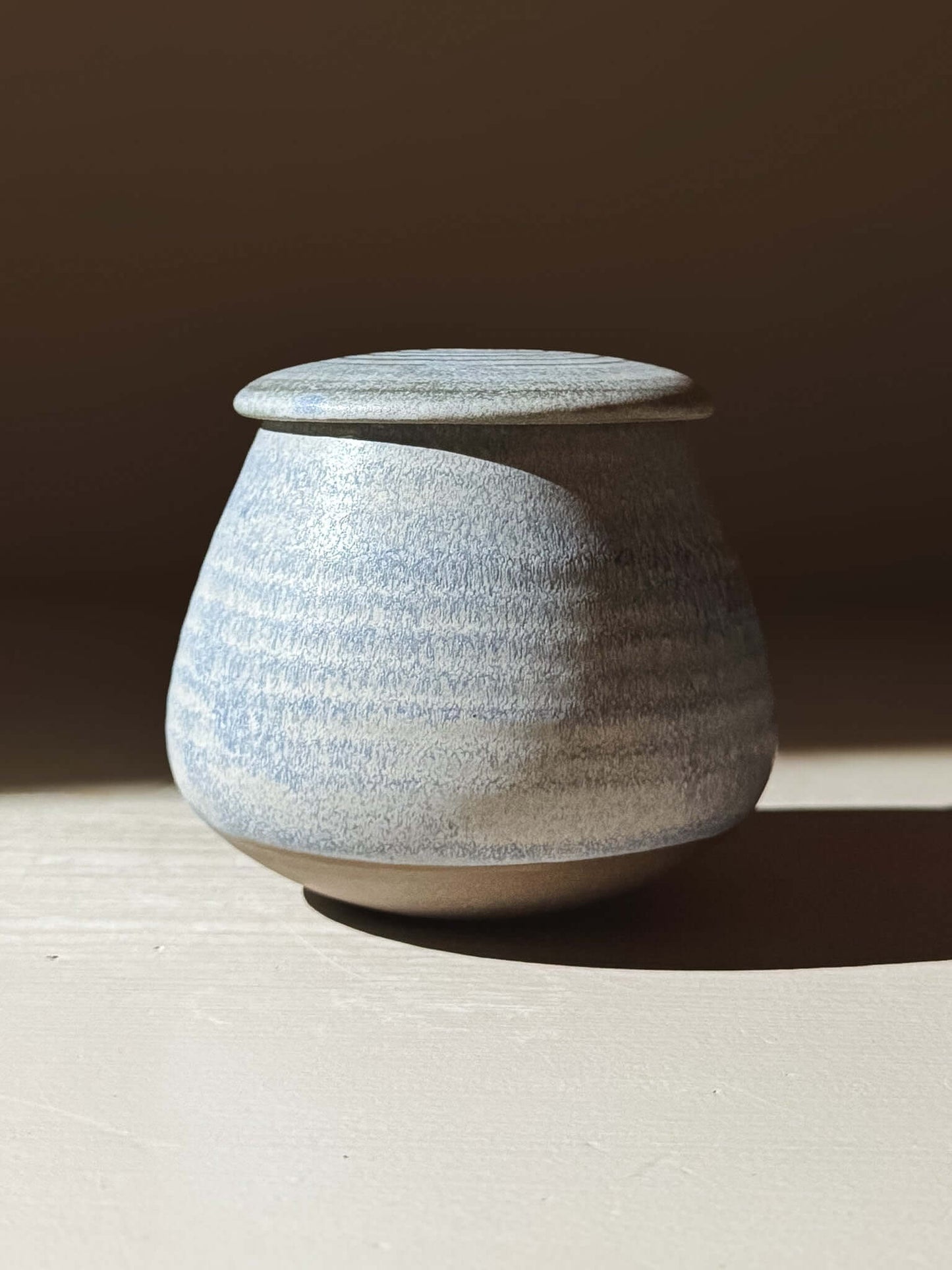 Lidded Jar - Mizu #01 handmade ceramic pottery with lid, wheel-thrown in home studio. Perfect for storing everyday treasures.