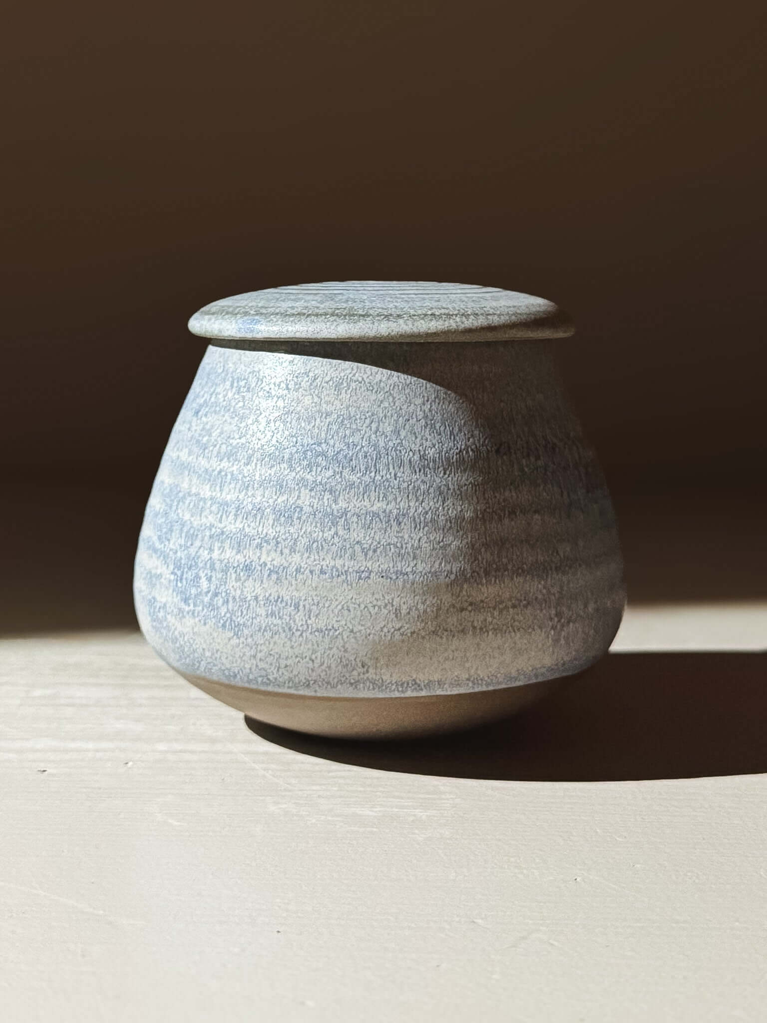 Lidded Jar - Mizu #01 handmade ceramic pottery with lid, wheel-thrown in home studio. Perfect for storing everyday treasures.