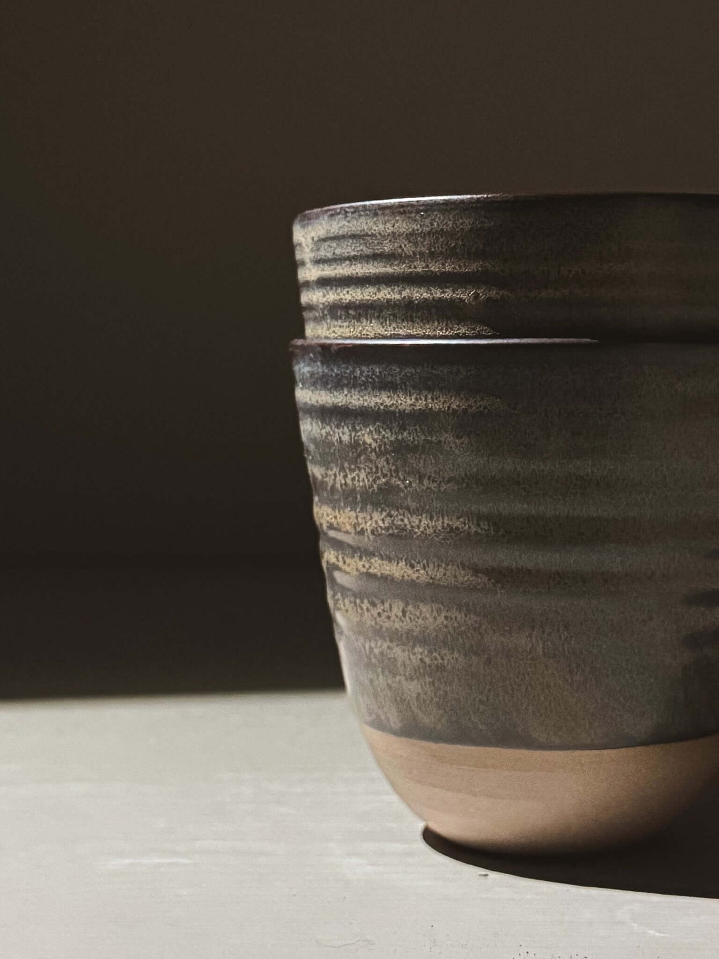 Stackable Latte Cups - Black Truffle