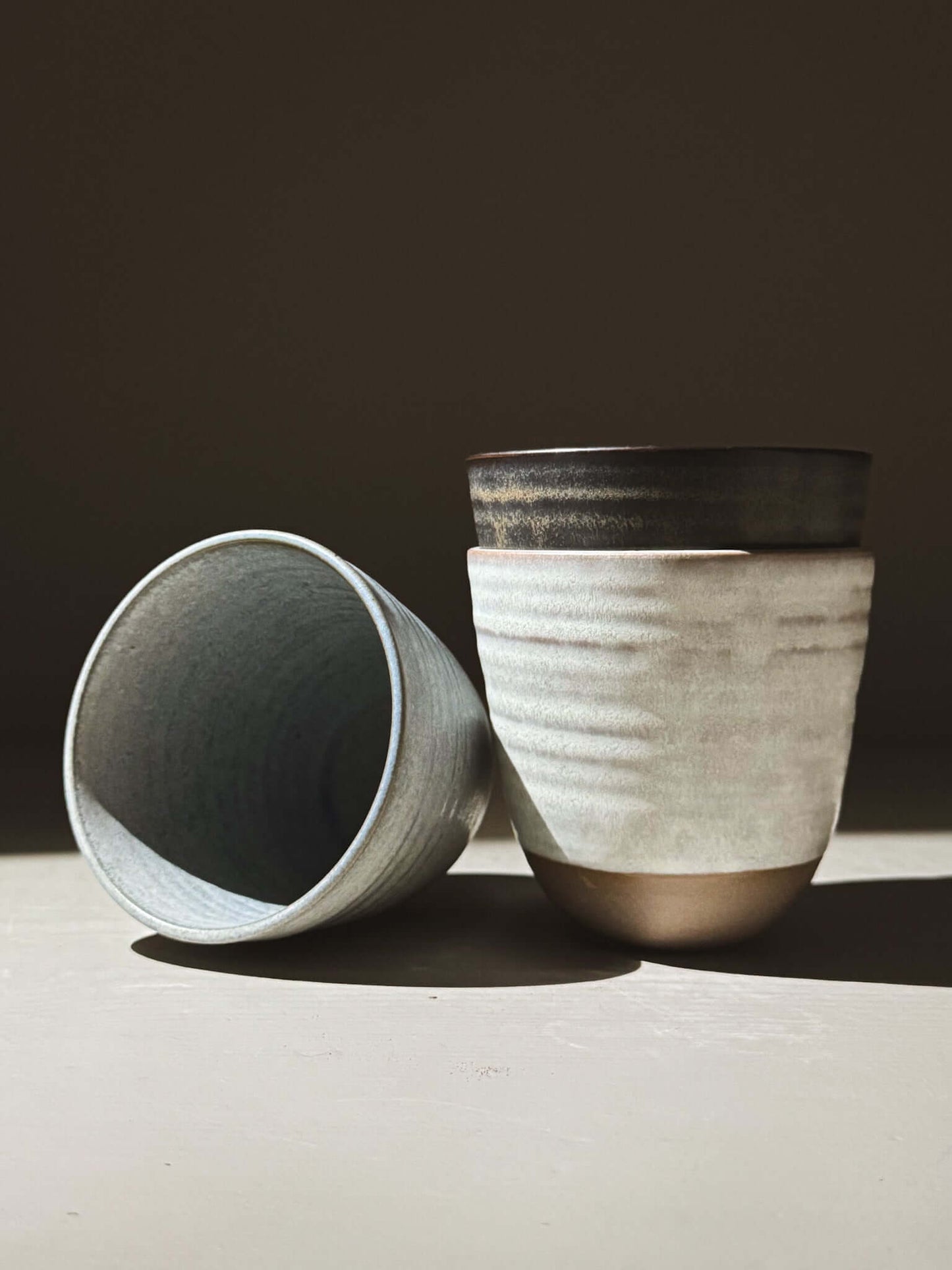 Stackable Latte Cups - Black Truffle