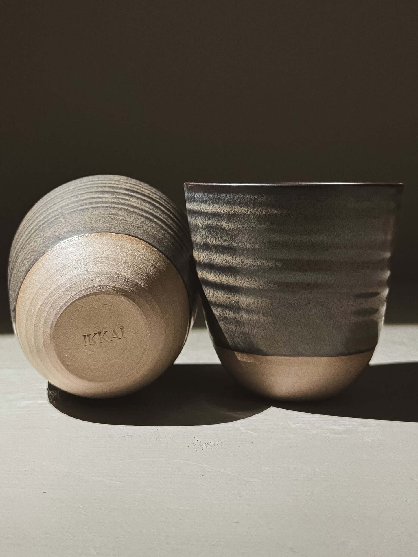 Stackable Latte Cups - Black Truffle