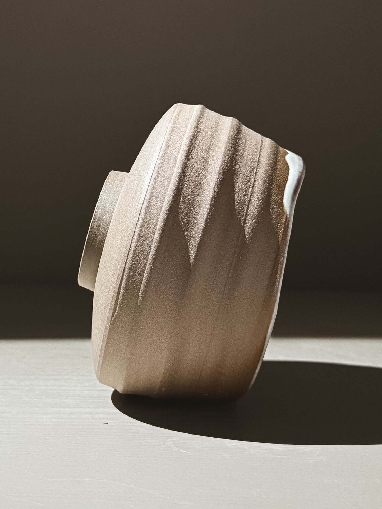 Textured Matcha Bowl - Tsuki #02
