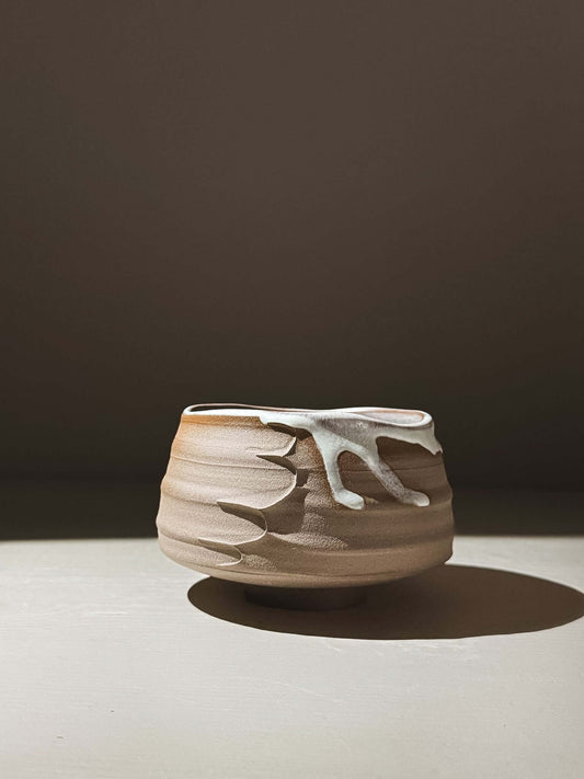 Textured Matcha Bowl - Tsuki #02