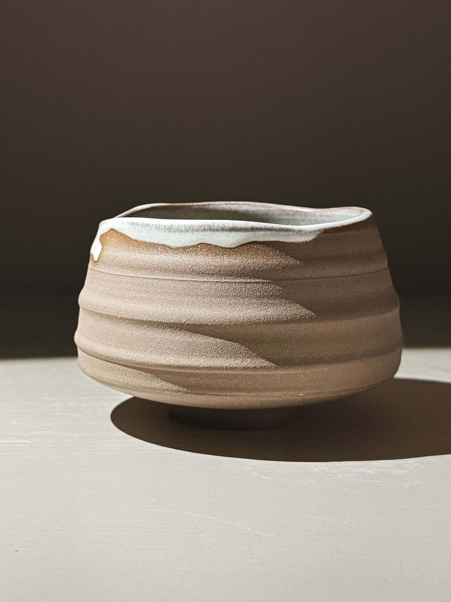 Textured Matcha Bowl - Tsuki #02