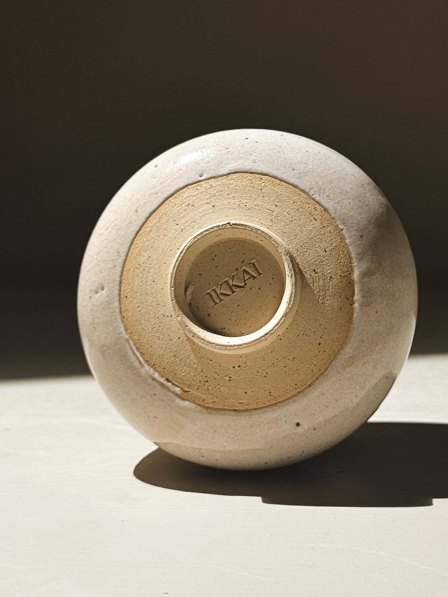Yunomi Cup - Kannyū Series  #12 showcasing the unique wheel-thrown craftsmanship and crackle glaze finish.