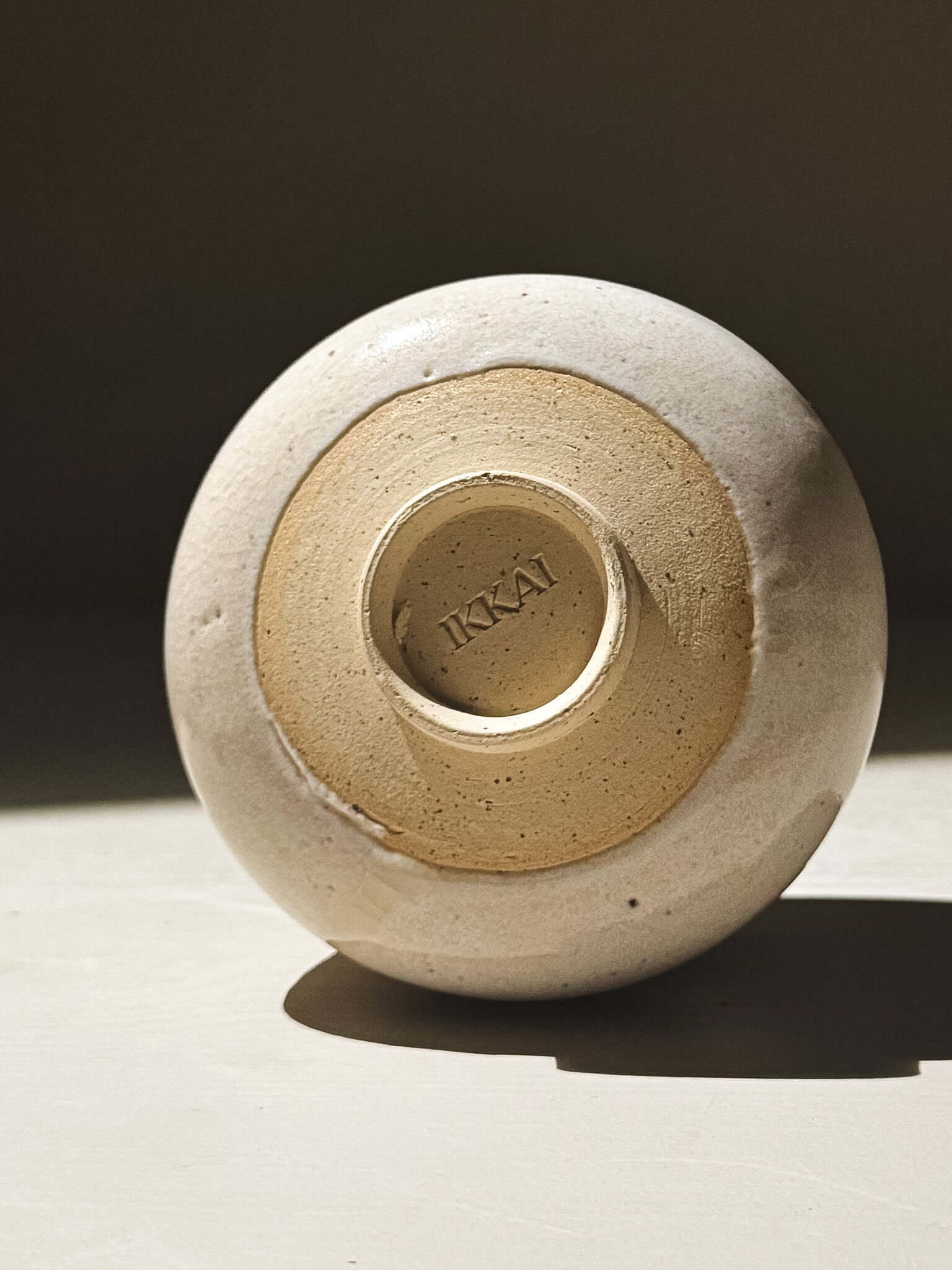 Yunomi Cup - Kannyū Series  #12 showcasing the unique wheel-thrown craftsmanship and crackle glaze finish.