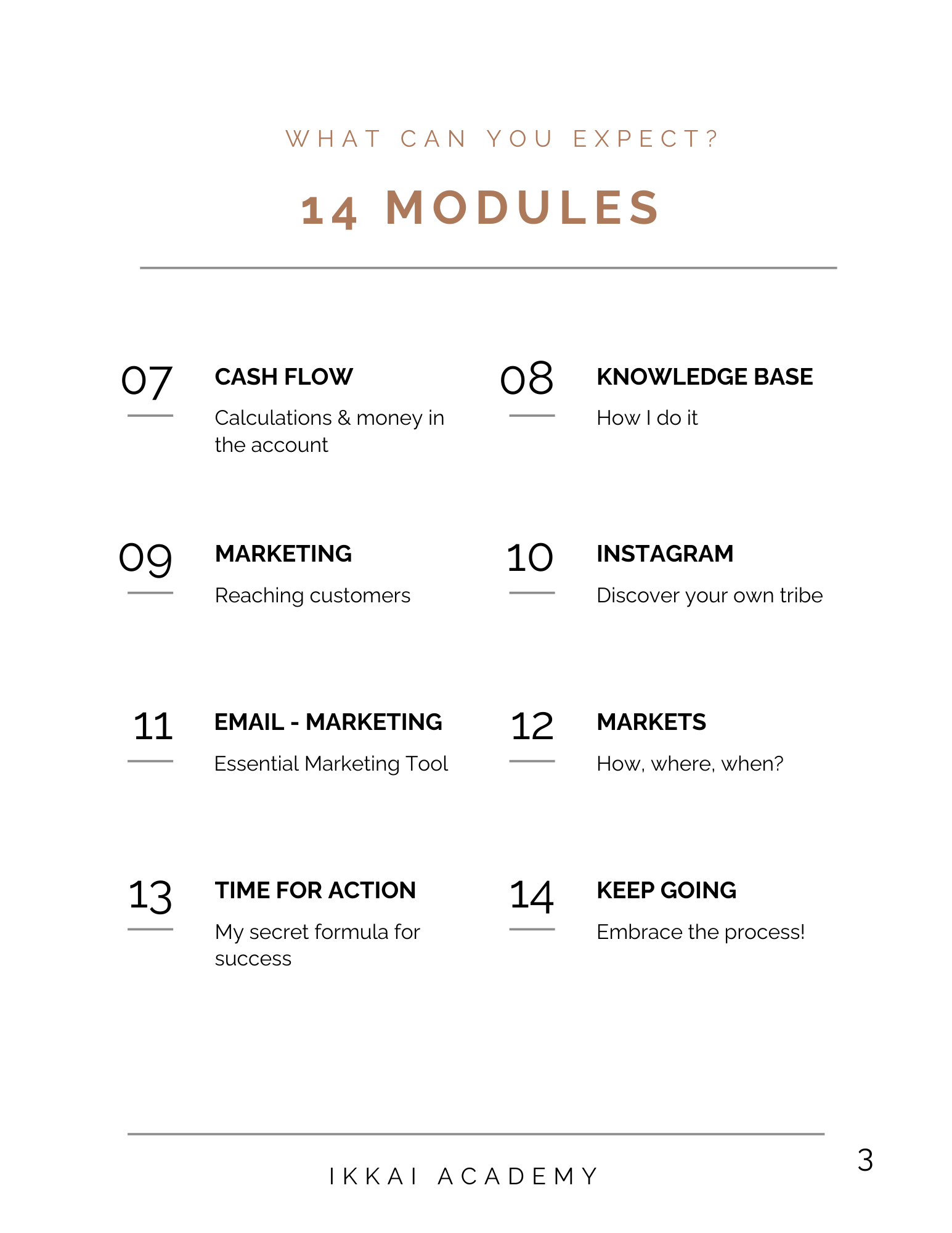 Modules pagefrom How to Start a Pottery Business  – Digital eBook