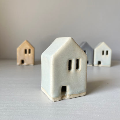 Small handmade Ceramic Houses in Various Colours by IKKAI Ceramics