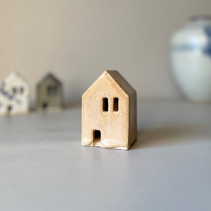 Small handmade Ceramic Houses in Various Colours by IKKAI Ceramics