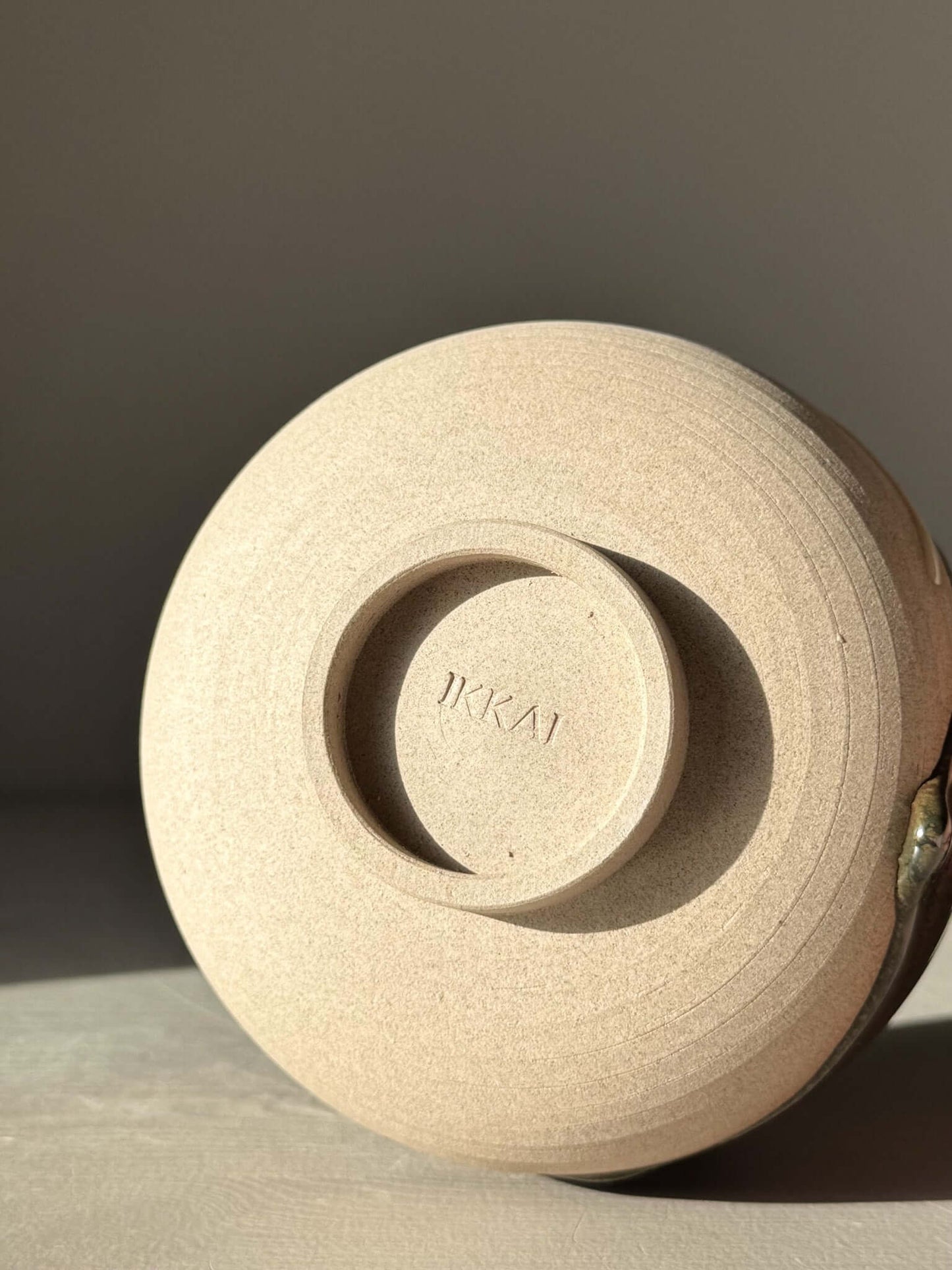 Base of Matcha Bowl with Spout – Inyo #03 handmade ceramic with stoneware detailing