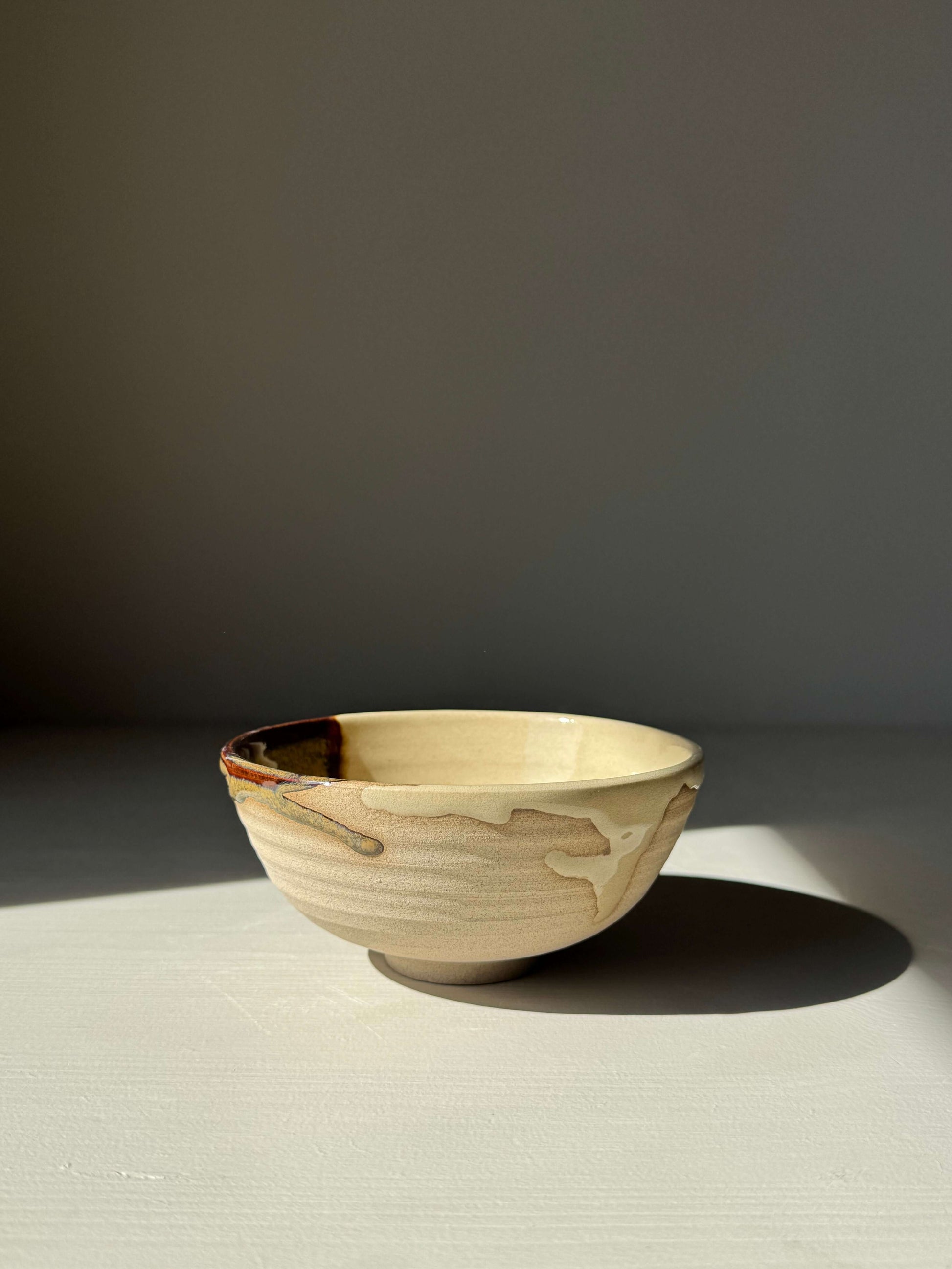 Small Bowl - Inyo, handmade ceramic with tenmoku glaze showcasing earthy tones and refined balance in design.
