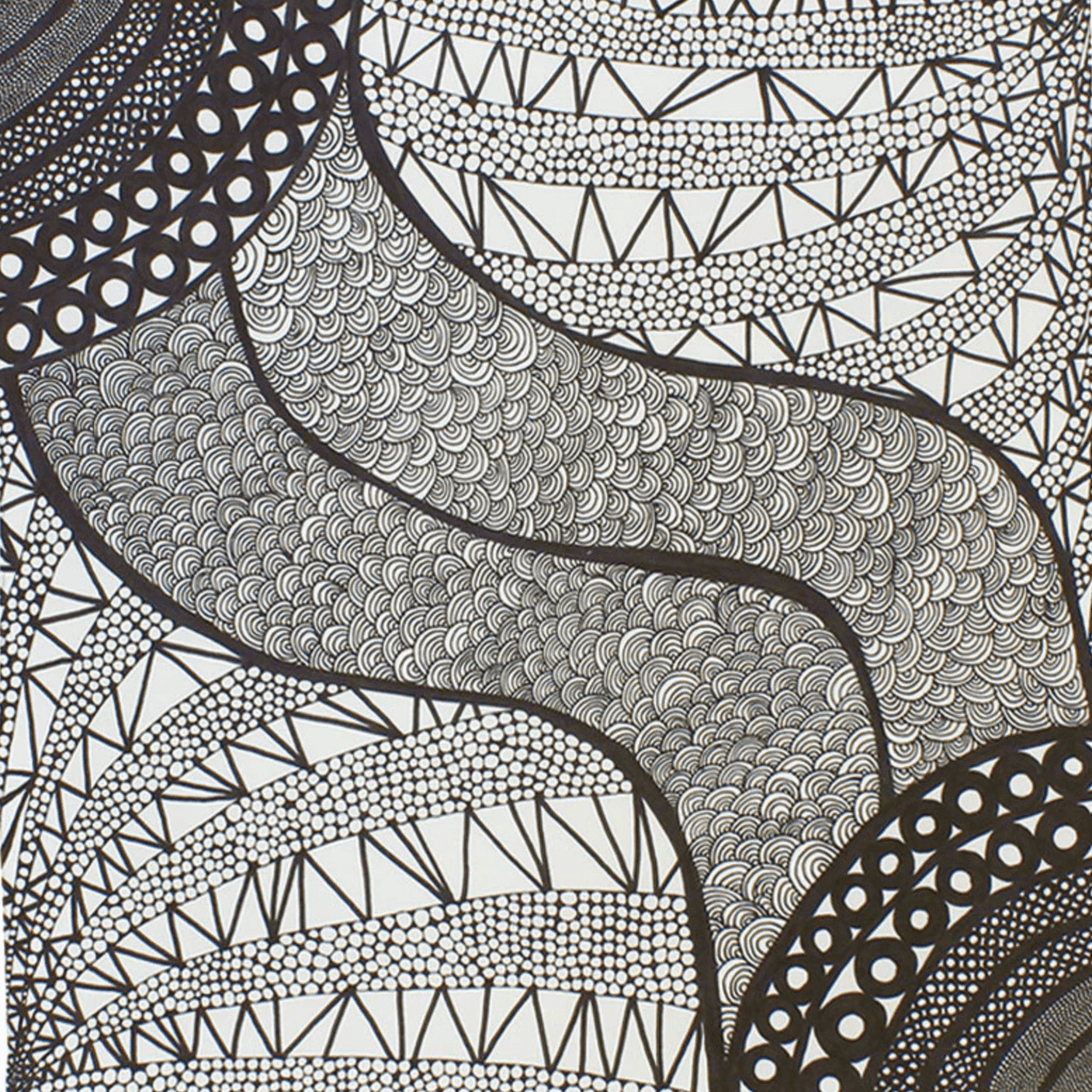 Small Furoshiki Wind Charcoal Gray Japanese cotton satin furoshiki with abstract wind design