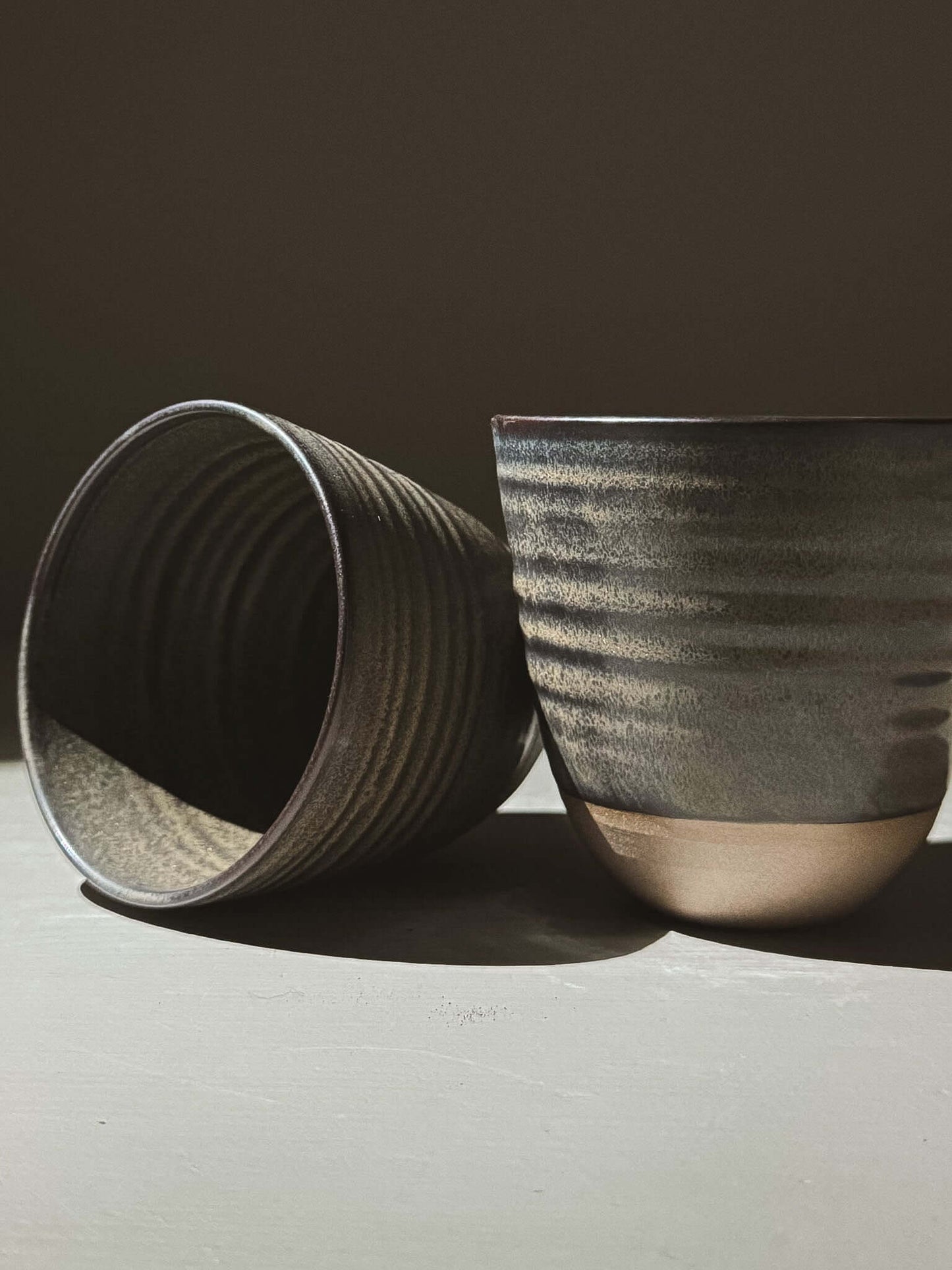 Stackable Latte Cups - Black Truffle