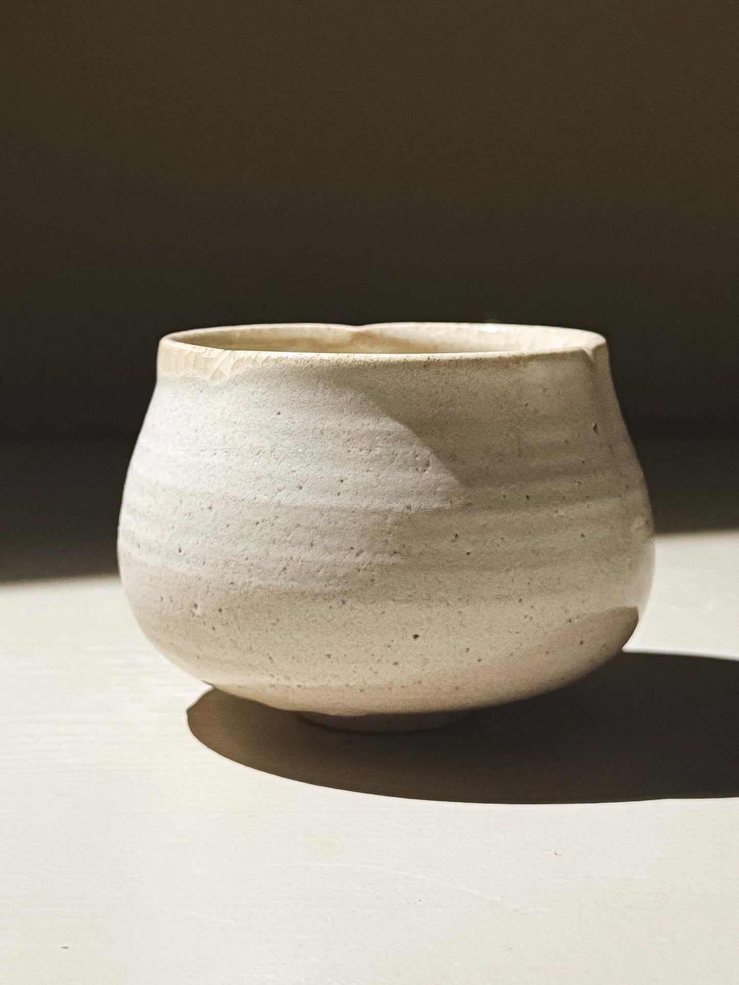 Yunomi Cup - Kannyū Series  #11 in a soft, natural finish with a flowing rim for everyday tea.